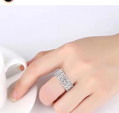 Stretchable Free Size Royal Zirconium Crystal Ring Stretchable Free Size Royal Zirconium Crystal Ring