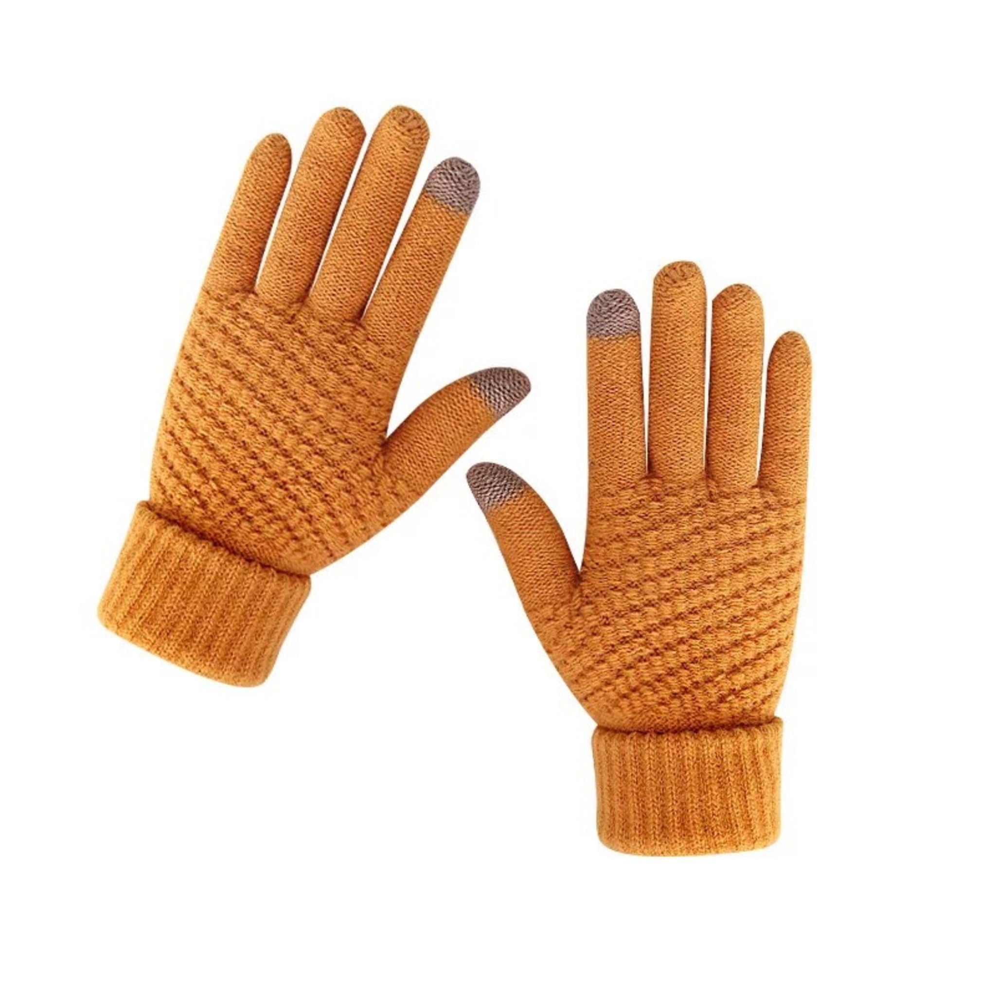 Touch Screen Cashmere Wool Warm Knitted Gloves Girls Closet PK