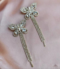 GC Statement Butterfly Luxurious Rhinestone Drop Earrings GC Statement Butterfly Luxurious Rhinestone Drop Earrings