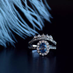 Crystal Carol Dual Ring Set Crystal Carol Dual Ring Set