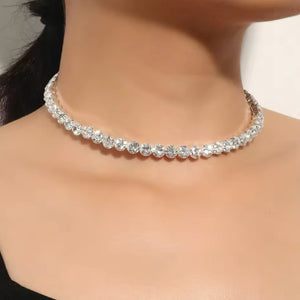 Diva Glam Sparkly & Icey Rhinestone Premium Choker
