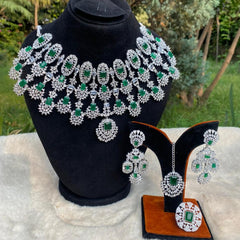 Kiara Advani Inspired American Diamond Bridal Set With Ring