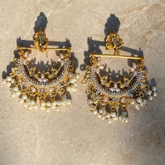 GC Chandbaali Hand Crafted Peacock Jhumka