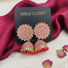 Artistic Floral Jhumka