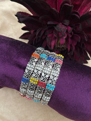Handcrafted Oxidized Charming Silver Bangles
