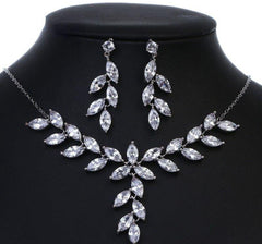 Marquise Majesty Leafy Zirconia Set