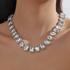 Charlotte Cubic Zirconia Rhodium Plated Necklace