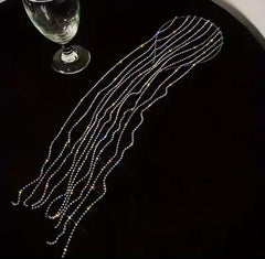 Premium Hair Band Rhinestone Exaggeration Tassel