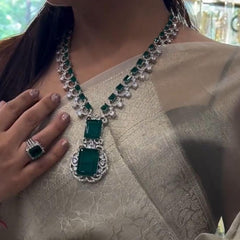 Nita Ambani Inspired Super Premium Indian Emerald Set