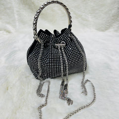 Blingy Rhinestone Diamond Imitation Stones Pouch Bag