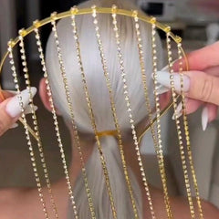 Premium Hair Band Rhinestone Exaggeration Tassel