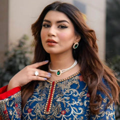 LIANA French Style Emerald & Pearls Set