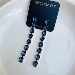 Sparkling Rhinestone Drop Earrings Extremely Luxurious Statement