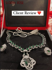 Nita Ambani Inspired Super Premium Indian Emerald Set