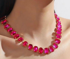 Charlotte Cubic Zirconia Rhodium Plated Necklace