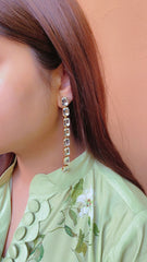 Sparkling Rhinestone Drop Earrings Extremely Luxurious Statement