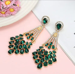 Vintage Deluxe Rhinestone Statement Earrings