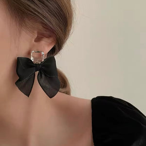 Lace Bow Knot Artistic Diva Earrings