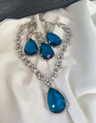 SIMRAN AD Crystal Zarkon Deluxe Sets With Doublet Stone