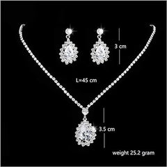 XYLO 925 Sterling Silver Water Drop Set