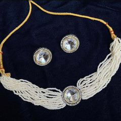 GC Indian Polki Uncut Diamond Kundan & Pearls