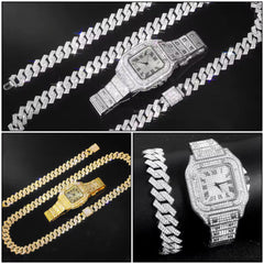 Gen Z Aesthetics Iced Out Diamond Premium Combo
