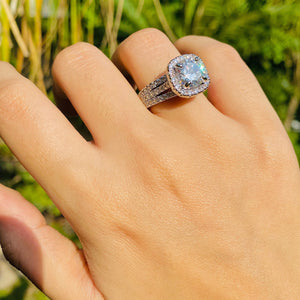 CASSANDRA Supreme Quality Pure Silver Bling Ring