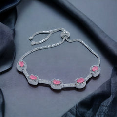 Silver Plated Bling Crystal Bracelets