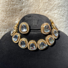 GC Indian Polki Uncut Diamond Kundan Studded Stones