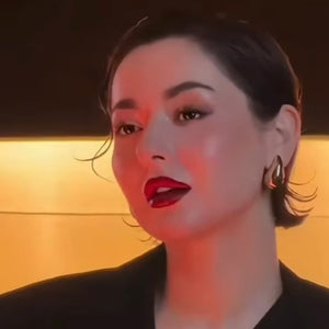 Gold Plated Chunky Water Drop Statement Hoops