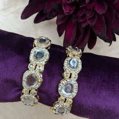 Supreme Quality Polki Kundan Bangles