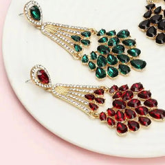 Vintage Deluxe Rhinestone Statement Earrings