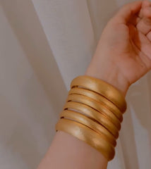 Gold & Bold Thick Pack Of 6 Diva Bangles