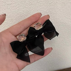 Lace Bow Knot Artistic Diva Earrings