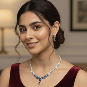 Cinderella Pure Silver GC Necklace With Earrings