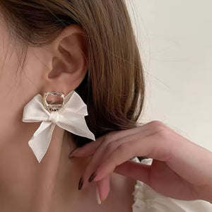 Lace Bow Knot Artistic Diva Earrings