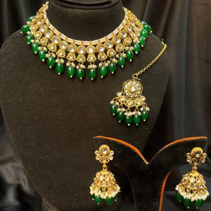 RAIHA Kundan Studded Indian Glamour Set