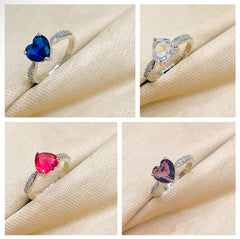 MARIANA Heart Artistic Steriling Silver Adjustable Ring