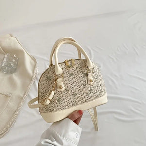 GC's Floral Chic Leather Crossbody Bag