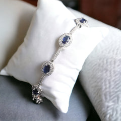 Silver Plated Bling Crystal Bracelets