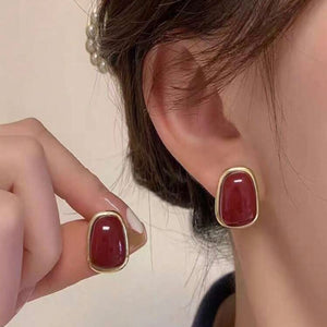 Glamorous Vintage French Stud Royal Earrings