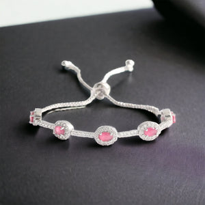 Silver Plated Bling Crystal Bracelets