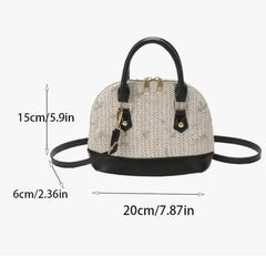 GC's Floral Chic Leather Crossbody Bag