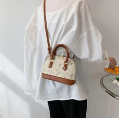 GC's Floral Chic Leather Crossbody Bag