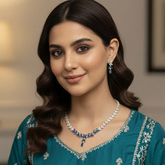 Cinderella Pure Silver GC Necklace With Earrings