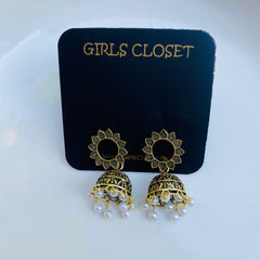 GC Antique Gold Traditional Classic Jhumkis