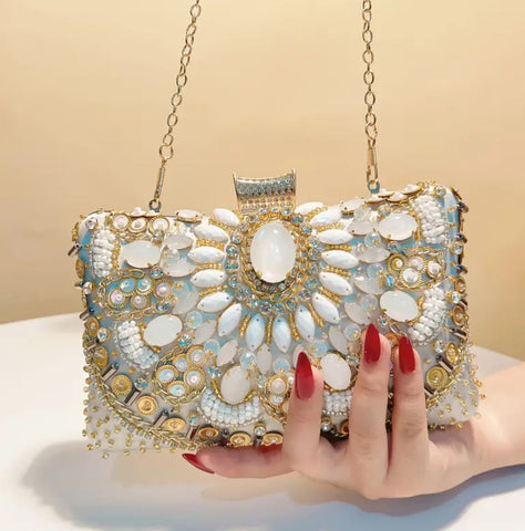 Super Deluxe Rhinestone Dazzling Crystal Clutch