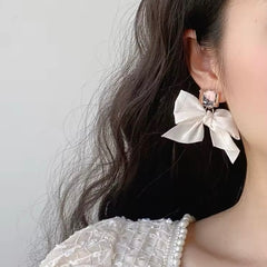 Lace Bow Knot Artistic Diva Earrings