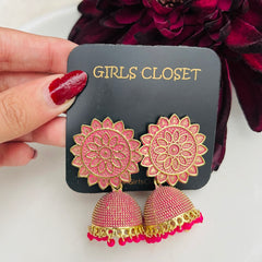 Artistic Floral Jhumka