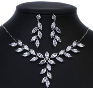 Marquise Majesty Leafy Zirconia Set